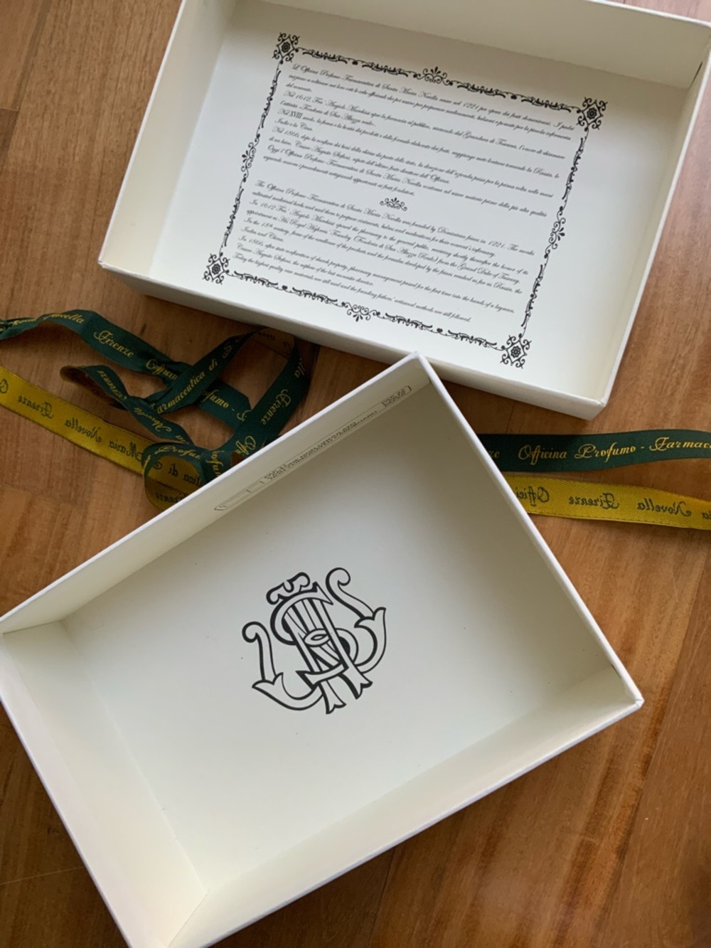 Santa Maria Novella gift box gift packaging with ribbon